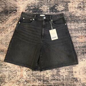 NWT Everlane Black Jean Shorts